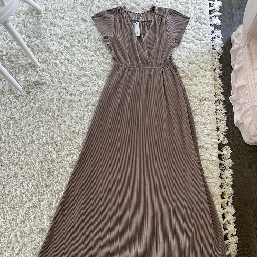 Athena Pleated Maxi Dress